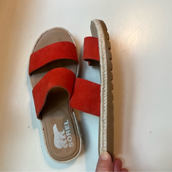 SOREL Ella Ii Slide Sandal In Signal Red 6 - Picture 4 of 11